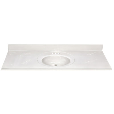 SWAN Baby's Breath Bathroom Vanity Skirt (61-in x 8-in)