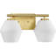 Audryna 2 Light Frosted Dimmable Vanity Light-100893556