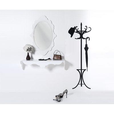 Mccants Wall Mirror with Shelves