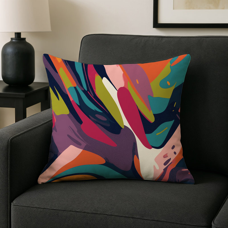 Chromatic Illusion Indoor And Outdoor Throw Pillow, Square 20"