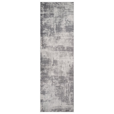 Mackensy Abstract Cream Power-Loom Area Rug