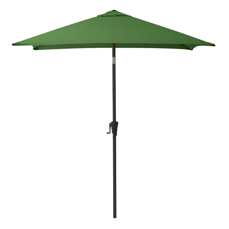 Parasol de marché carré Fidel, Vert forêt