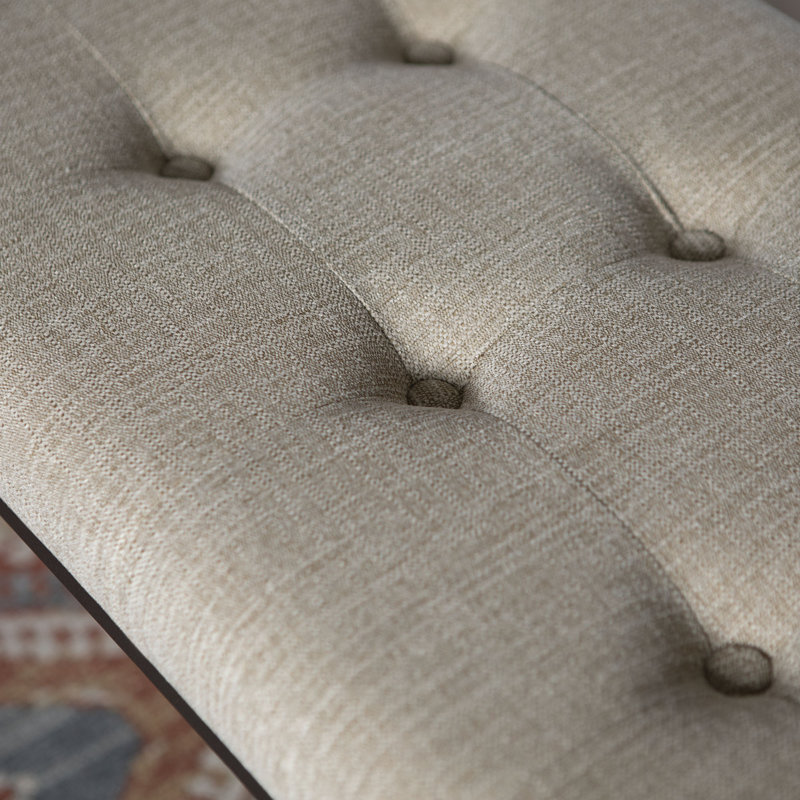 Mardell Polyester Blend Upholstered Bench, Tan