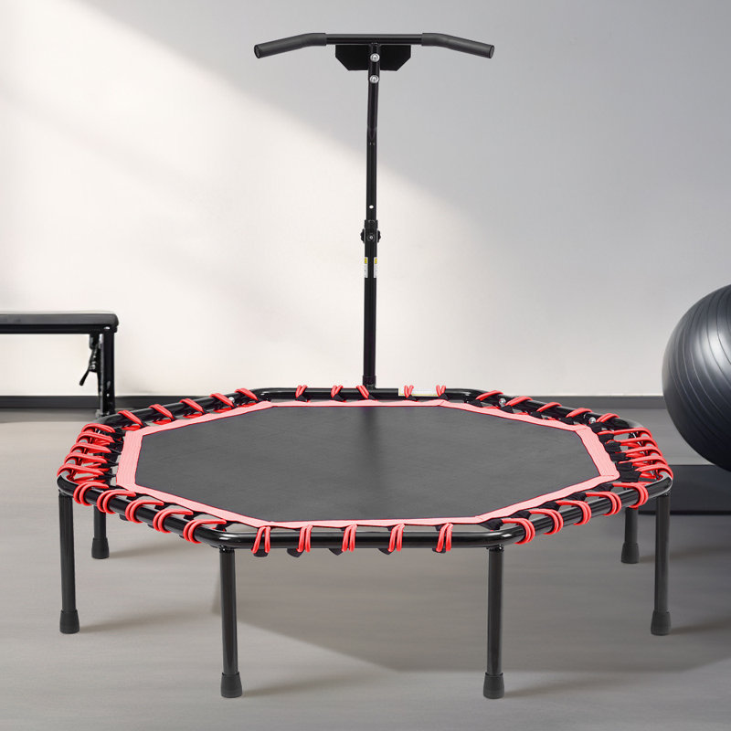 Freeport Park ft Octagon Backyard Trampoline, Black/Red