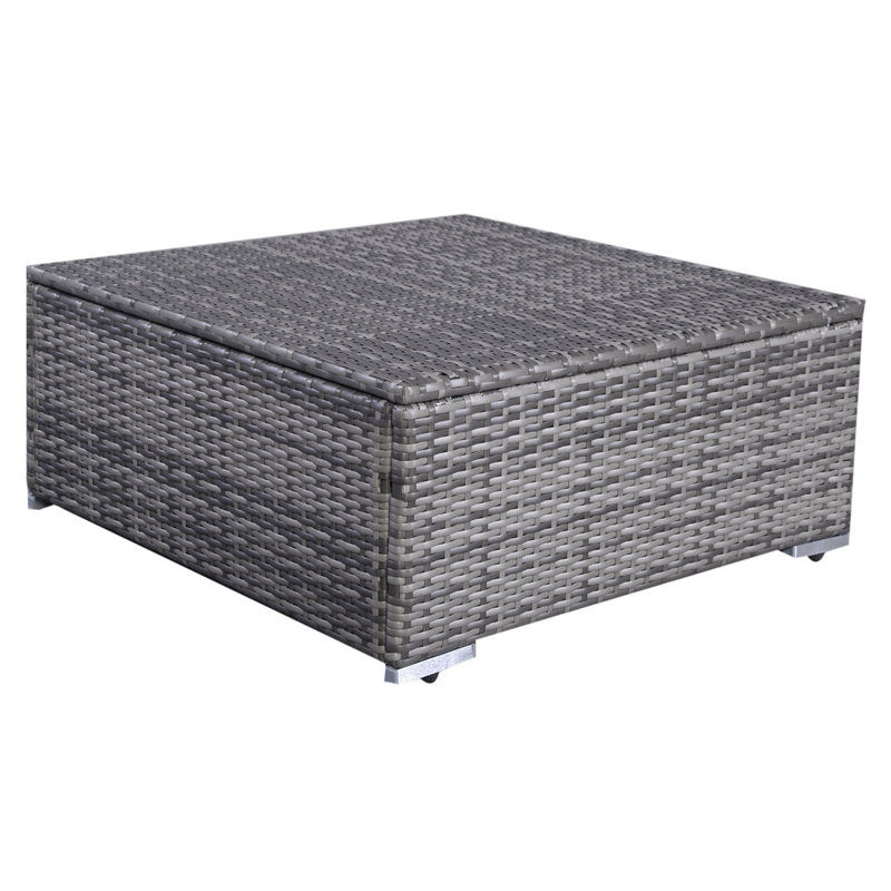 Kandiyohi 5 - Person Patio Conversation Set with Cushions, Gray, Black