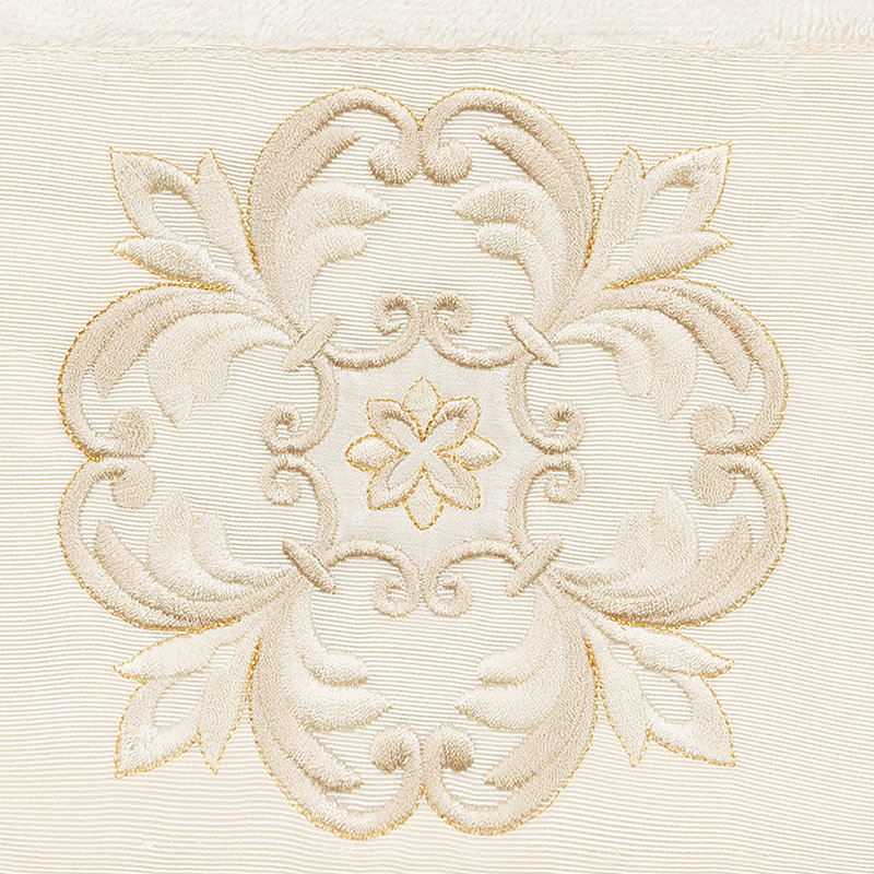 Ensemble de serviettes 3 pièces en coton turc ALYSSA, Crème