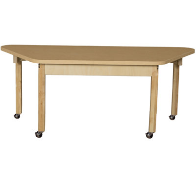 Adjustable Trapezoid 3 Students Activity Table