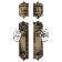 Nostalgic Warehouse Egg & Dart Entry Set with Oval Fluted Crystal