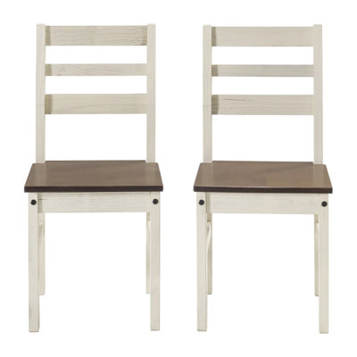 Chaise d'appoint en bois massif Evalee