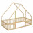 House-Shaped Floor Bed with Fence, Guardrails-834386818-834386817