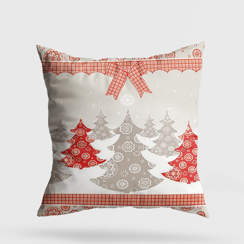 Coussin lavable de qualité supérieure, 17,0 x 17,0 pouces, 50% coton / 50% polyester, rembourrage en silicone, fermeture à glissière dissimulée | Doux, confortable et repassable | Parfait pour la décoration intérieure, le salon et la chambre à cou