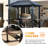 8 Ft. W X 5 Ft. D Metal Patio Gazebo For Bbq