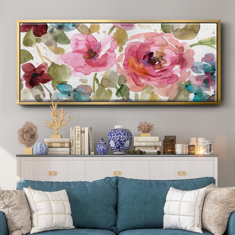 Garden Palette I - Toile avec cadre, H 20 po x l 50 po