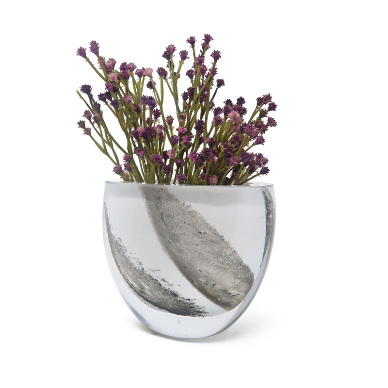 Vase 6 "en verre blanc