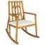 Fauteuil à bascule d'extérieur en bois d'acacia-617874570