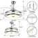 Khamon 42'' Ceiling Fan with LED Lights