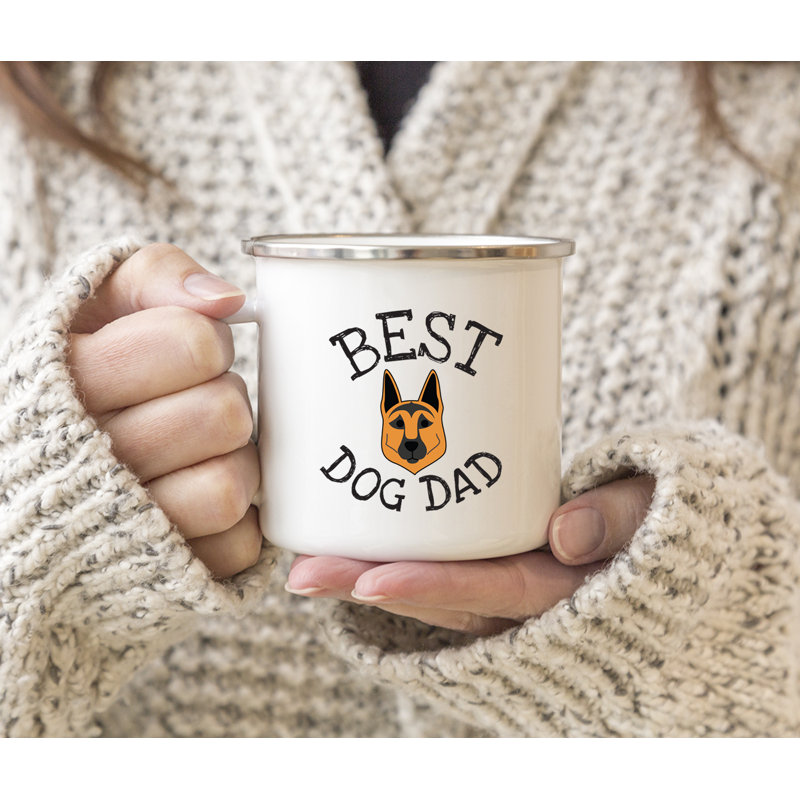Grande tasse à café « Best Dog Dad », Berger allemand