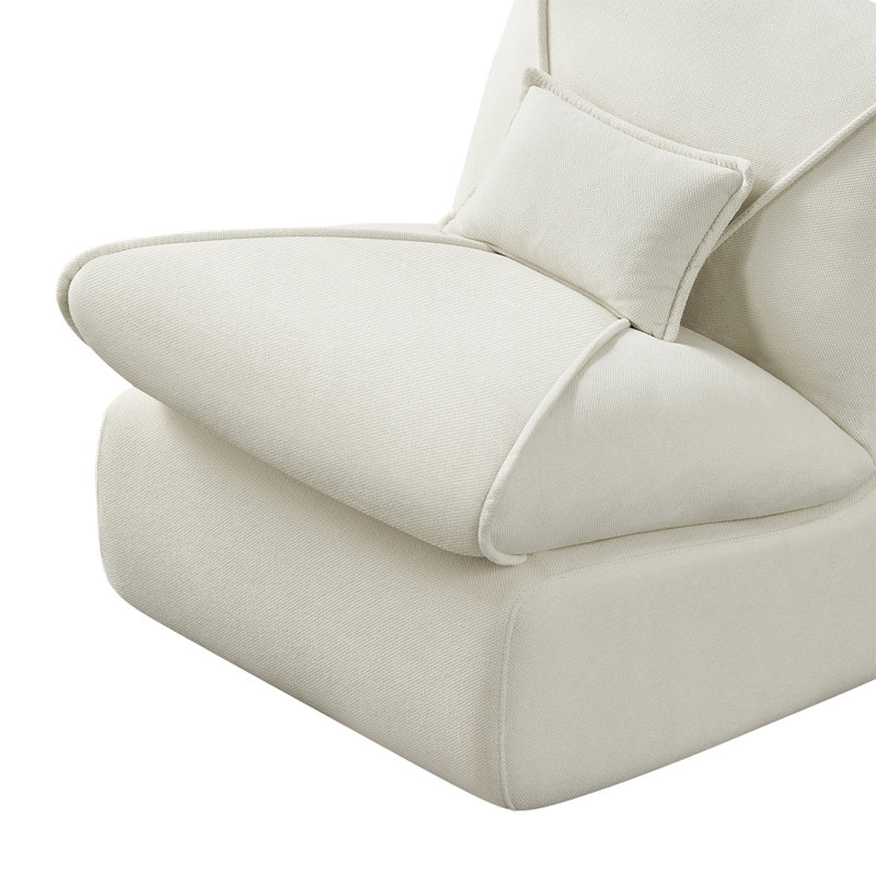 Compressed Lounge Chair With Ottoman,Modern Sofa For Small Spaces,Comfortable Upholstered Sofa For Living Room,Bedroom,Or Studio