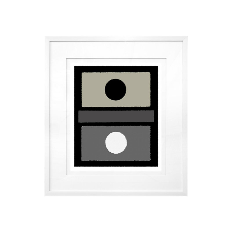 Geometric Medley III Print by Jeffrey Goodman, Glass Coat, 28" H x 24" W x 1.5" D