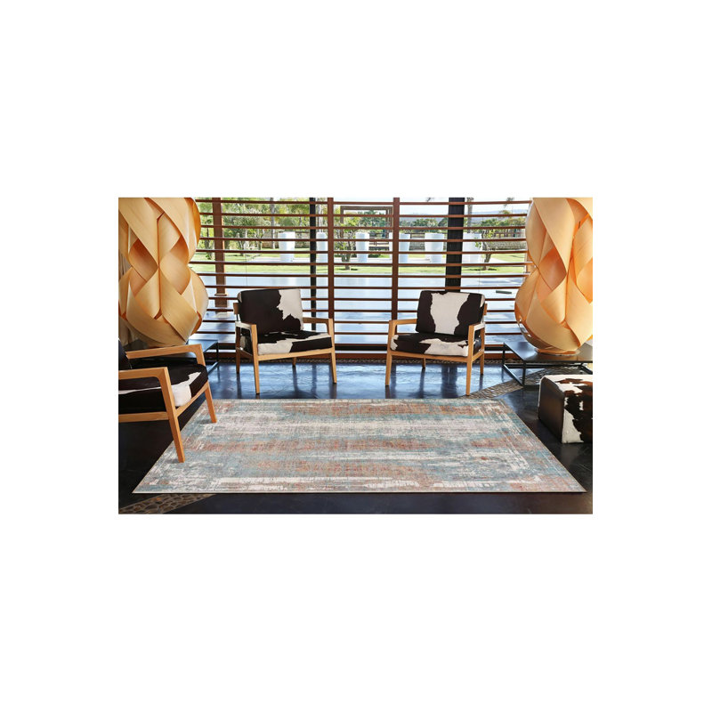 Tapis décoratif à motif moderne, Sous-tapis rectangulaire de 3 pi 3 po x 4 pi 11 po