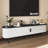 Mid-Century Modern TV Stand TV Console with Tambour Doors, Adjustable Shelves & Curved Edges, 60-80 Inch Media Console for Living Room, Bedroom, or Home Office with Metal Legs-985063011