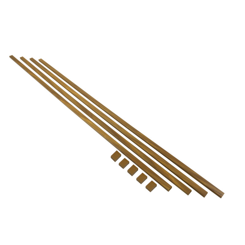 Ensemble de gestion des câbles, H 0,78 po x l 48 po x P 0,39 po, Brun