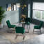 Addicyn 90Cm Metal and Glass Round Dining Table-809611226