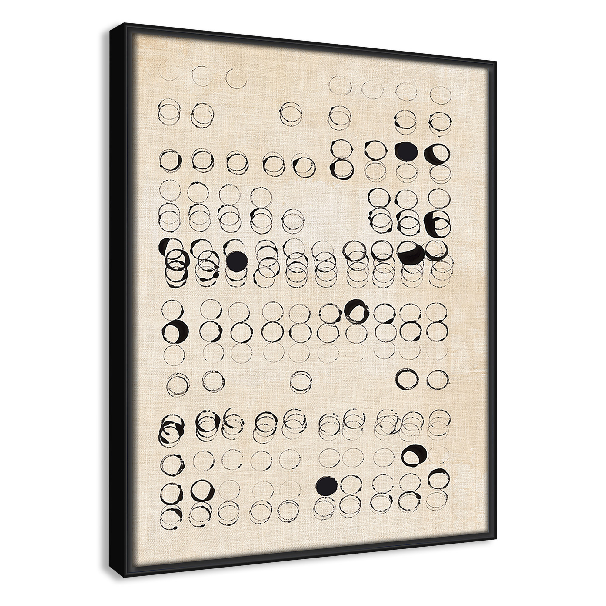 Dots and Dots Print by , 15.5" H x 12.5" W, Black