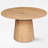 46" Modern Round Dining Table Set With Upholstered Armchairs For 4-1706740397