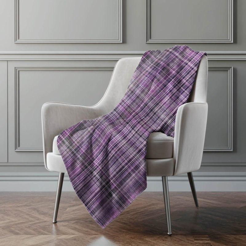 Jeté en sherpa Addison, Mauve
