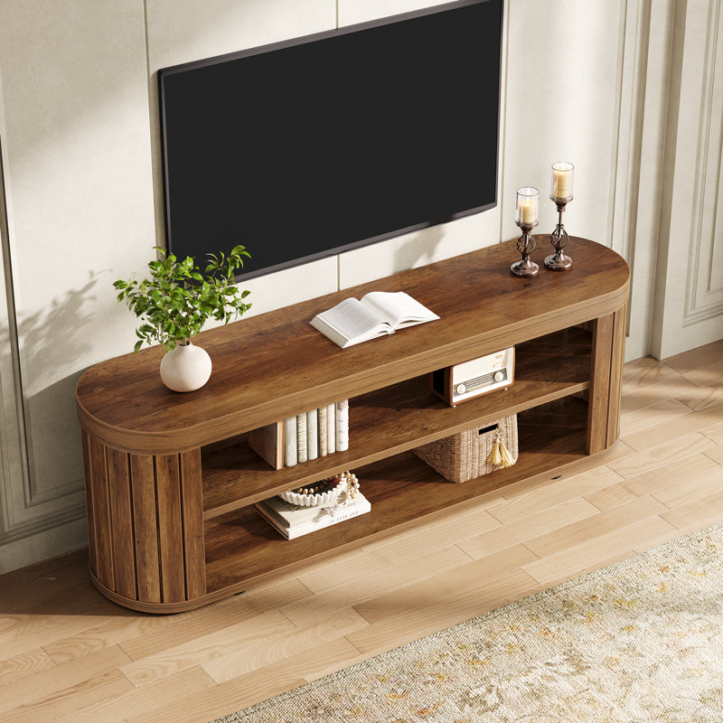 2-Tier 47.2-Inch TV Stand, Brown