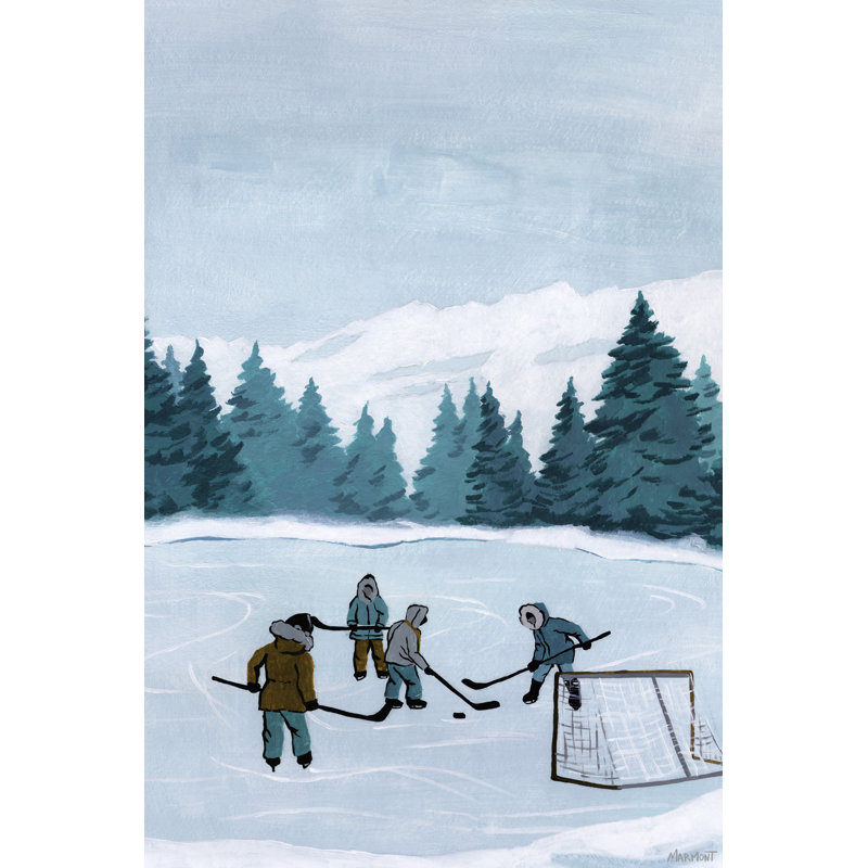 «Borror Outdoor Hockey Games», reproduction sur toile tendue, H 18 po x l 12 po x P 1,5 po