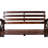 2 Wooden Bench, Brown, For Outdoor Relaxation Rustic Bench In Brown Garden Leisure