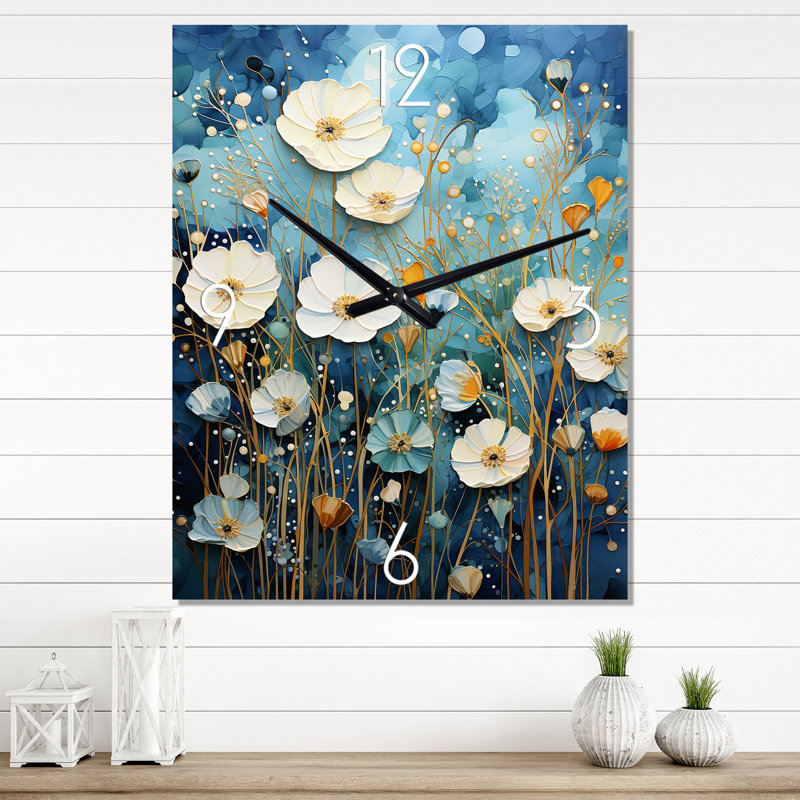 Isaack - Horloge murale abstraite, H 40 po x l 30 po x P 1 po