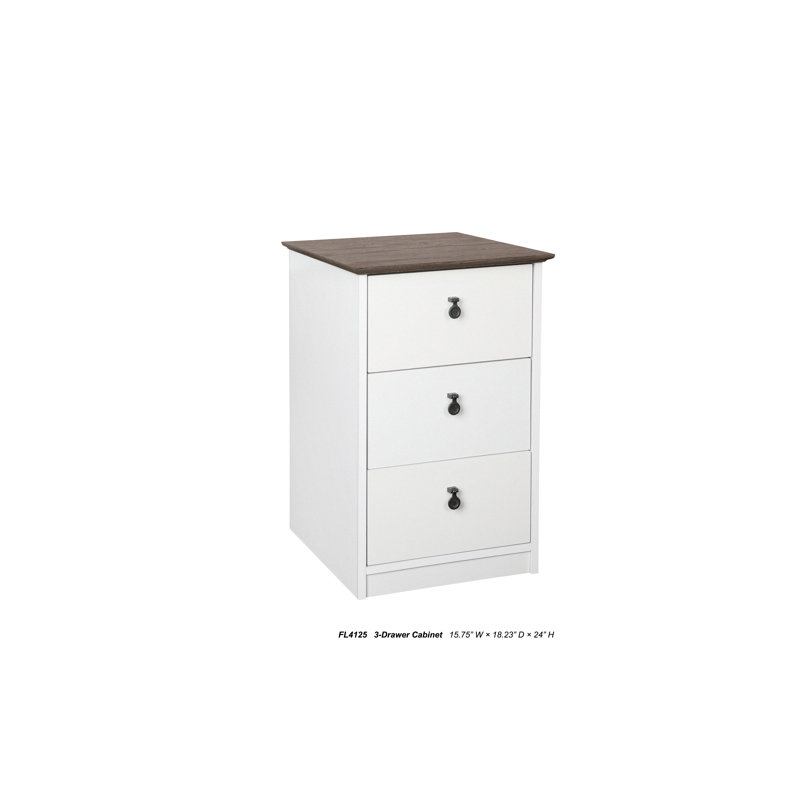 Armoire verticale à 3 tiroirs Audreona