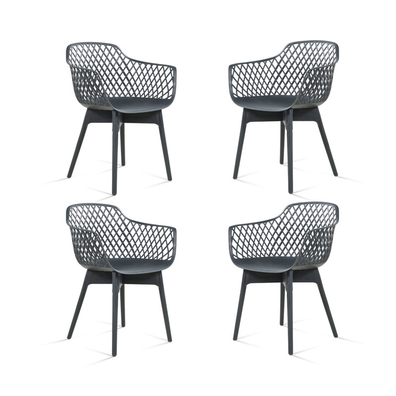 Patio Dining Armchair, Grey