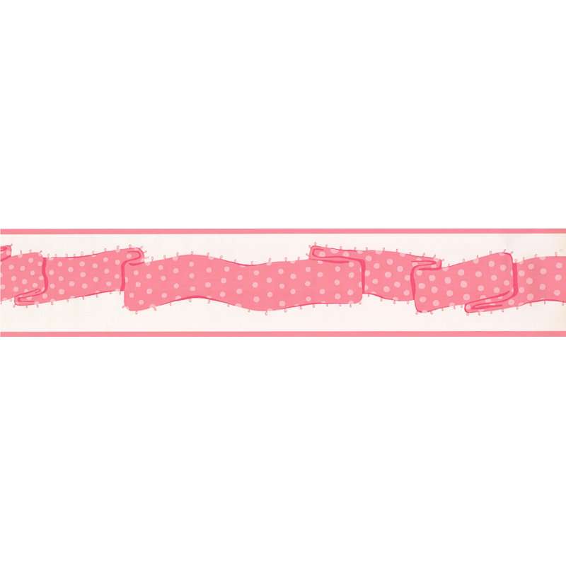 Bordure rayée, Rose / rose