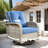Carolle 9-Piece Outdoor Patio Furniture with fire pit,All-Weather 7-Person Pe Wicker Outdoor Conversation Set, Patio Couch Swivel Rocker Chairs With Solar Powered Coffee Tables For Backyard,Poolside,Deck-453539601-459055619