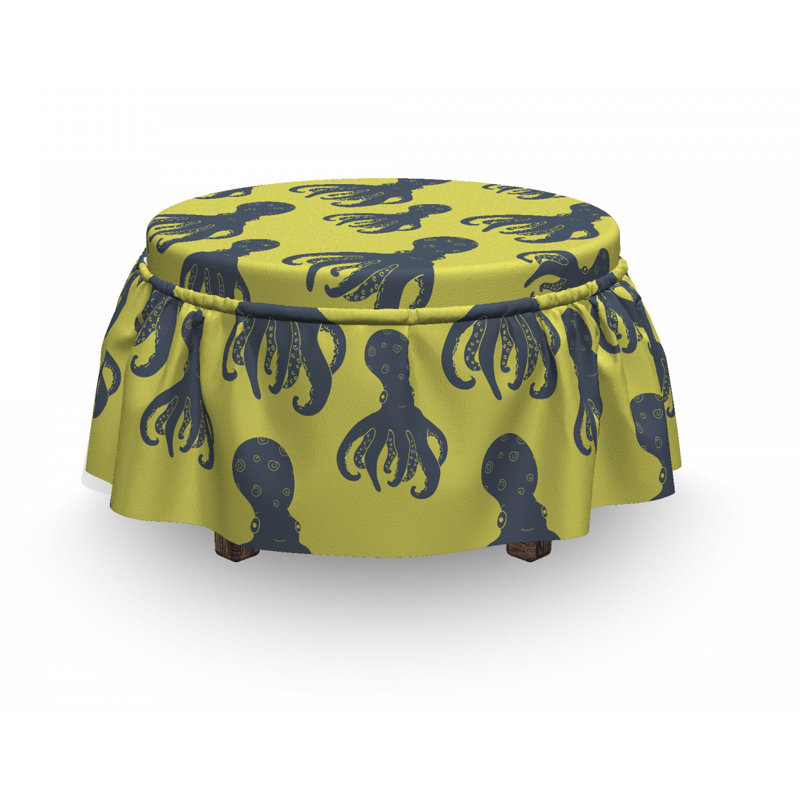 Housse pour repose-pieds abstract characters