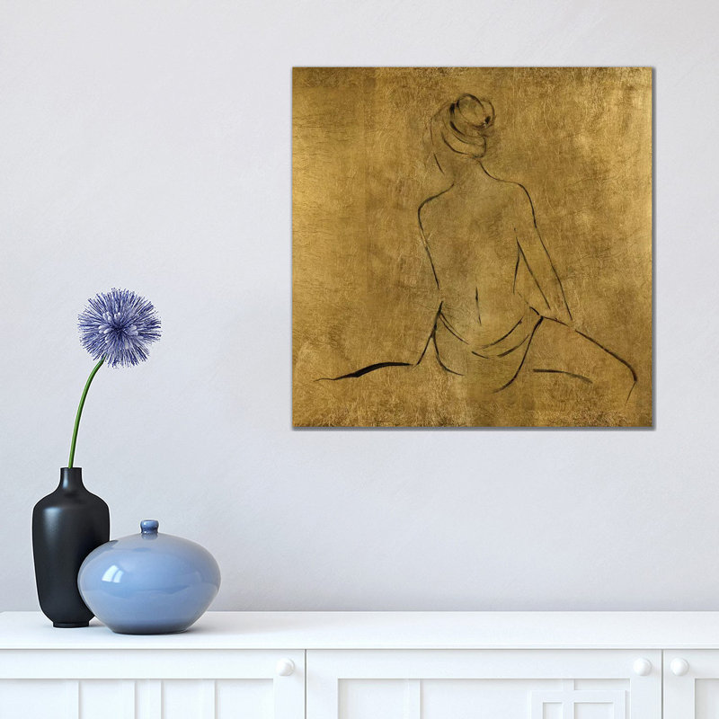 Golden Bather II 1 Piece Wrapped Canvas Wall Art, 45.72 cm H x 45.72 cm W x 1.91 cm D