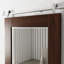 Porte de grange miroir pleine longueur en bois manufacturé avec trousse de quincaillerie d'installation-40954831