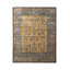 Hand-Knotted Classic Rug Gold Blue Geometric Pattern-1391986071
