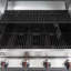 Lifetime 4 - Burner Portable Natural Gas Gas and Charcoal Grill with Side Burner and Cabinet