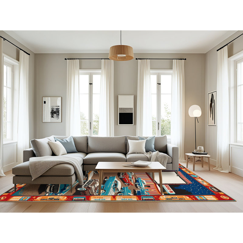 Tapis de transport brun lavable à la machine, Rectangulaire 8 pi x 12 pi