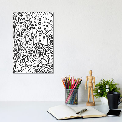 Le Cyclope Et Ses Amis by Emmanuel Signorino - Wrapped Canvas Print