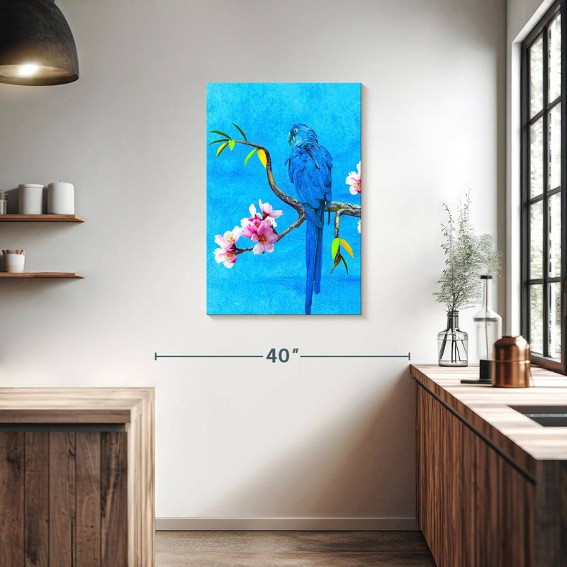 Brampt Spring Bird And Flower, 36" H x 24" W