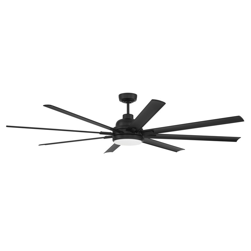 Ventilateur de plafond standard à 72 pales 72 pouces DEL avec télécommande Culpeper, Dos plat