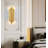 2-Light Gold Stainless Steel Rod Wall Sconce