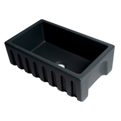 29.88'' L Single Bowl Fireclay Kitchen Sink