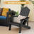 Weather Resistant HIPS Outdoor Adirondack Chair With Cup Holder-1752002606